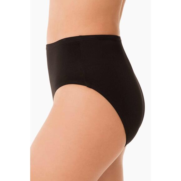 Miraclesuit Black Basic Pant Swim Bottom Coverage Tummy Control High Waisted 16 - Picture 2 of 11